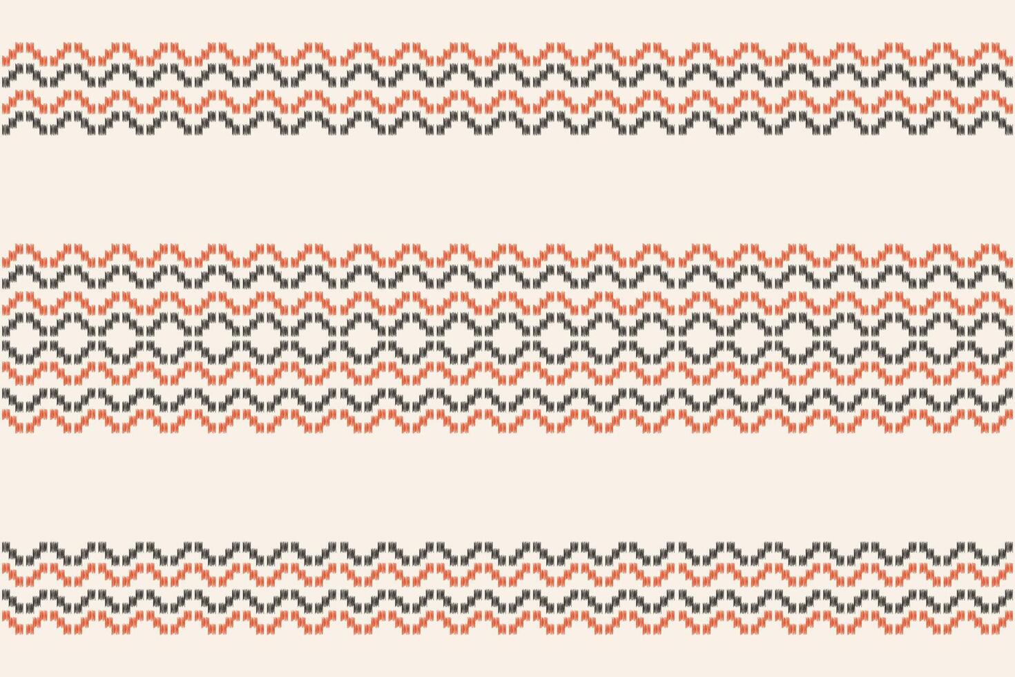 tradicional étnico ikat motivo tela modelo antecedentes geométrico .africano ikat bordado étnico modelo marrón crema antecedentes fondo de pantalla. resumen, ilustración.textura, marco, decoración. vector