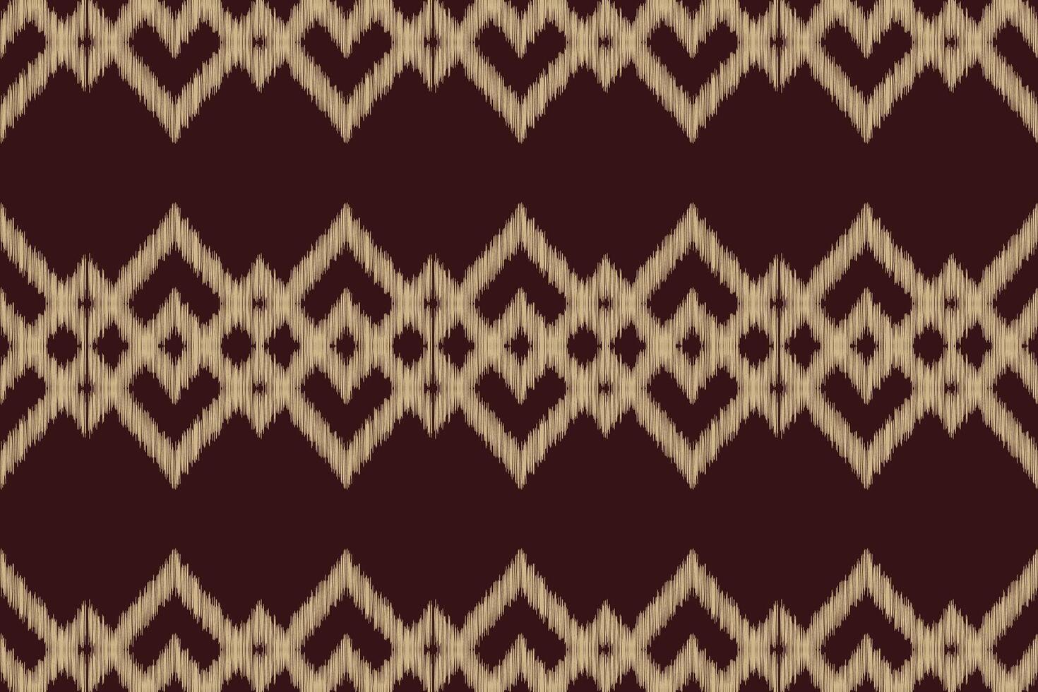 Traditional Ethnic ikat motif fabric pattern background geometric .African Ikat embroidery Ethnic oriental pattern brown background wallpaper. Abstract,,illustration.Texture,frame,decoration. vector