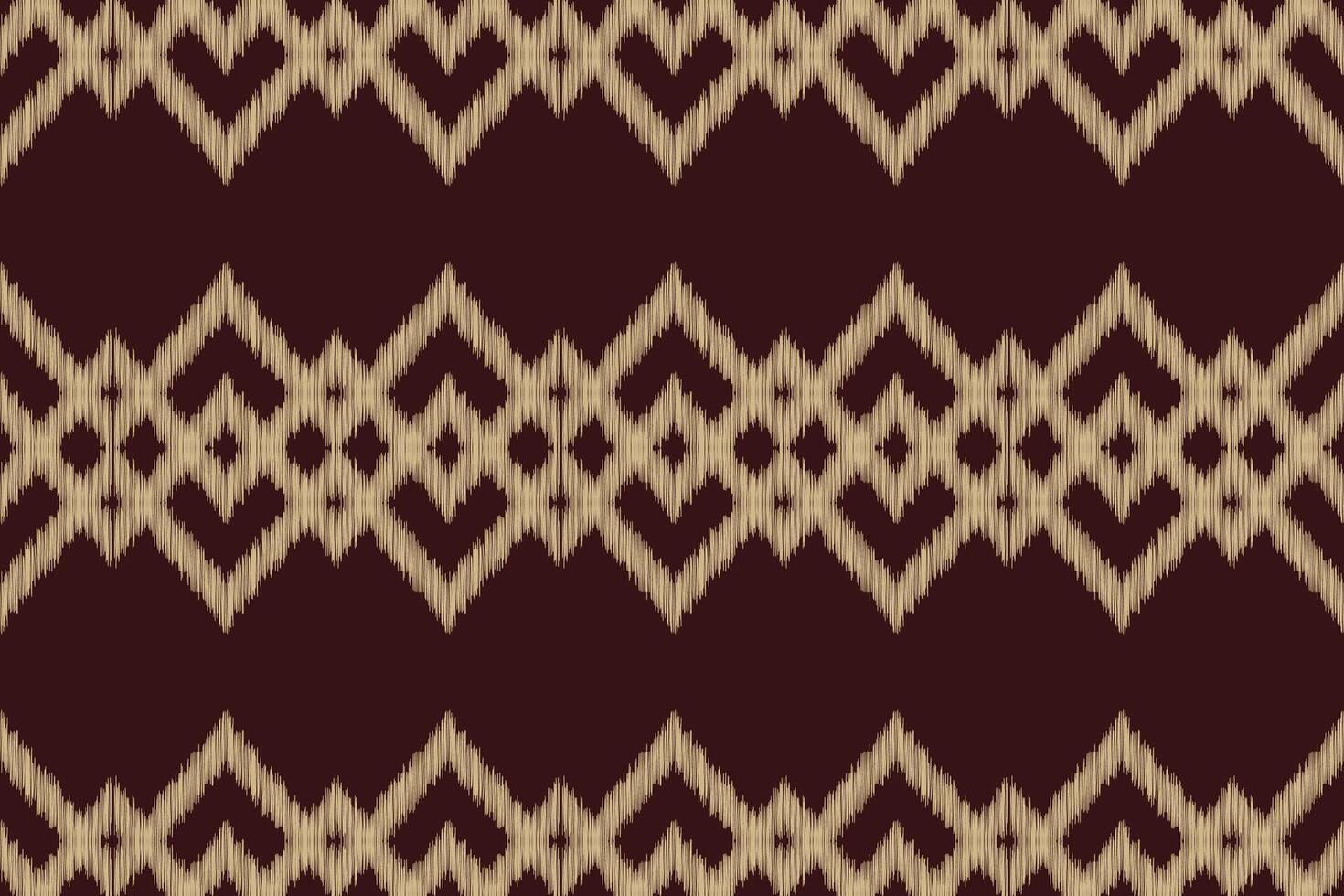 tradicional étnico ikat motivo tela modelo antecedentes geométrico .africano ikat bordado étnico oriental modelo marrón antecedentes fondo de pantalla. resumen, ilustración.textura, marco, decoración. vector