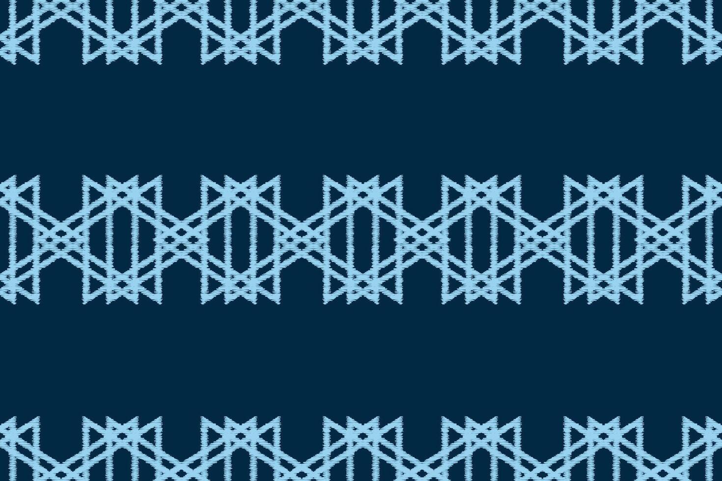 tradicional étnico ikat motivo tela modelo geométrico estilo.africano ikat bordado étnico oriental modelo azul antecedentes fondo de pantalla. resumen, ilustración.textura, marco, decoración. vector