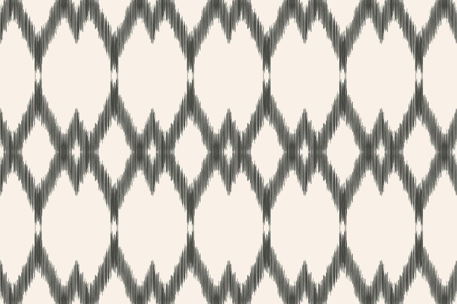 Traditional Ethnic ikat motif fabric pattern background geometric .African Ikat embroidery Ethnic pattern brown cream background wallpaper. Abstract,,illustration.Texture,frame,decoration. vector