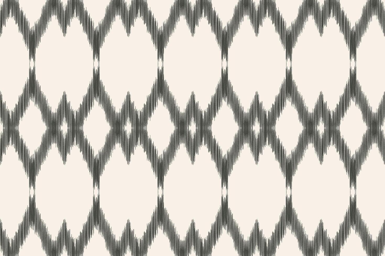 tradicional étnico ikat motivo tela modelo antecedentes geométrico .africano ikat bordado étnico modelo marrón crema antecedentes fondo de pantalla. resumen, ilustración.textura, marco, decoración. vector