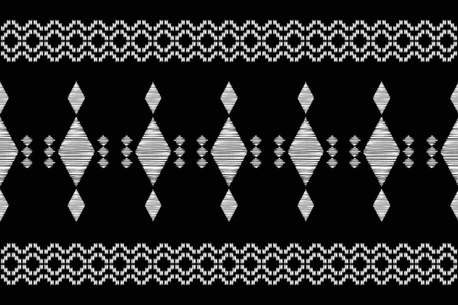 tradicional étnico ikat motivo tela antecedentes modelo geométrico .africano ikat bordado étnico oriental modelo negro antecedentes fondo de pantalla. resumen, ilustración.textura, marco, decoración. vector