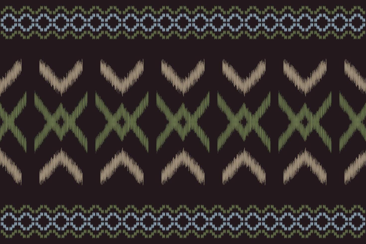 Traditional Ethnic ikat motif fabric pattern background geometric .African Ikat embroidery Ethnic oriental pattern brown background wallpaper. Abstract,,illustration.Texture,frame,decoration. vector