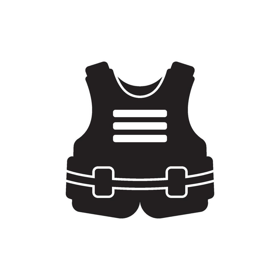 Bulletproof Police icon flat design vector