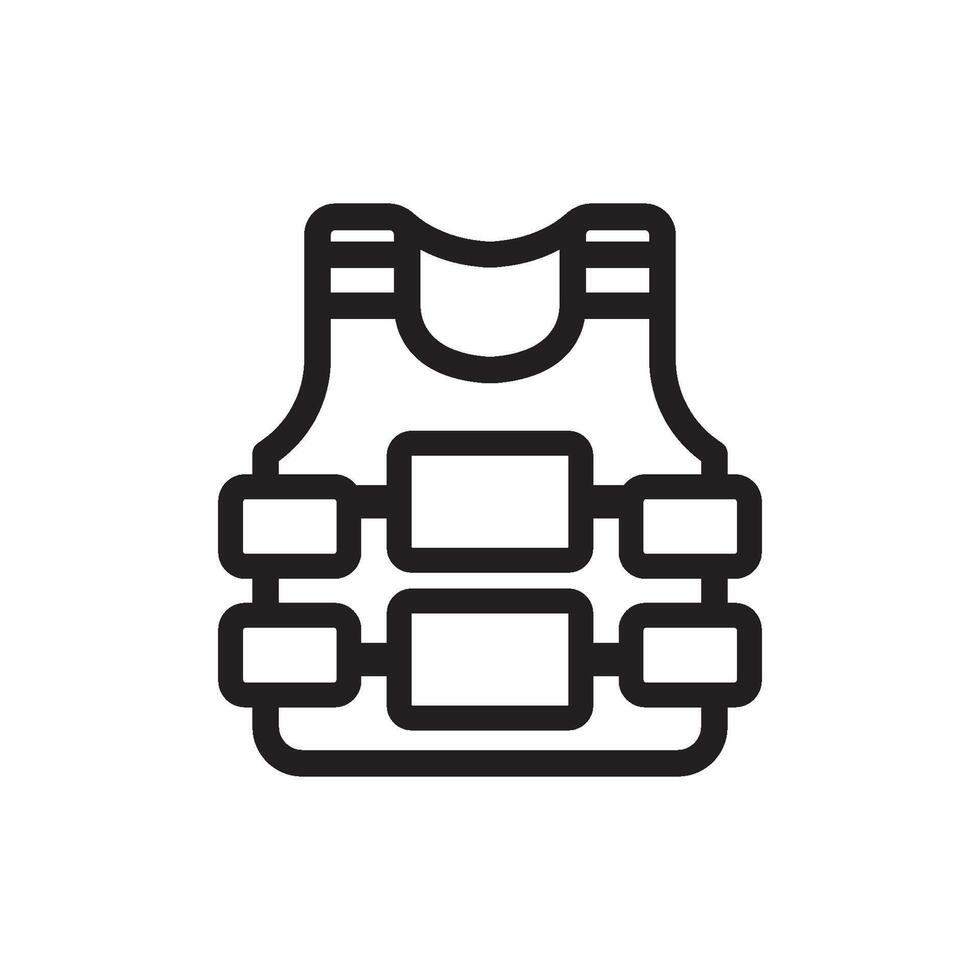 Bulletproof Police icon flat design vector
