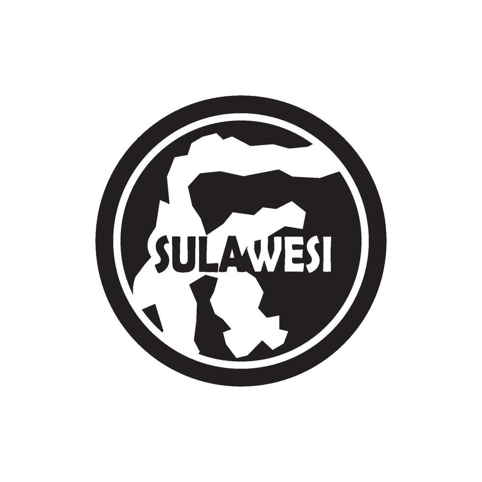 Map of South Sulawesi - Indonesia Illustration vector