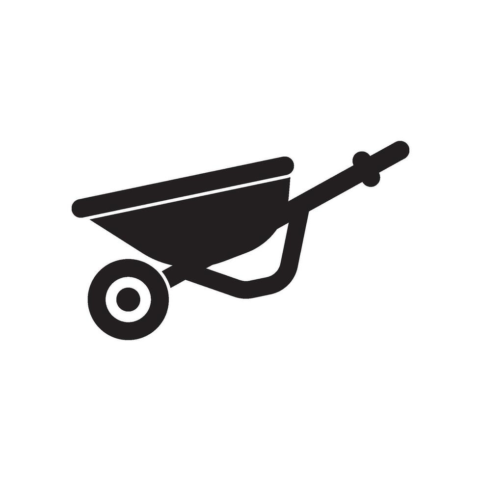 Hand truck icon symbol design vector