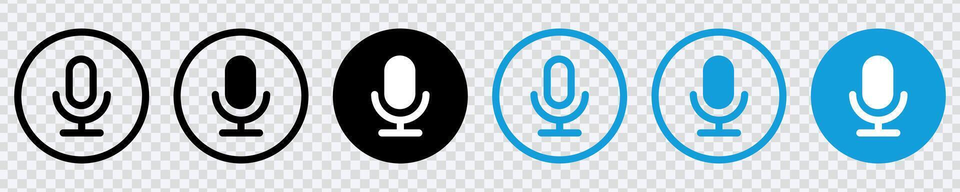 amplificar diseños con nuestra micrófono icono un versátil voz símbolo para impactante y claro visual comunicación. ideal para multimedia y tecnología vector