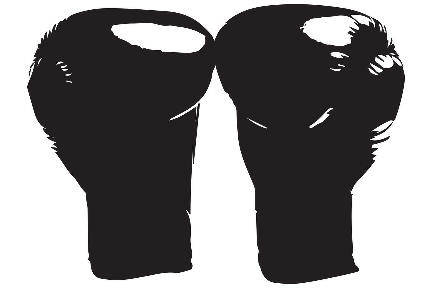 silhouette Boxing Glove vector
