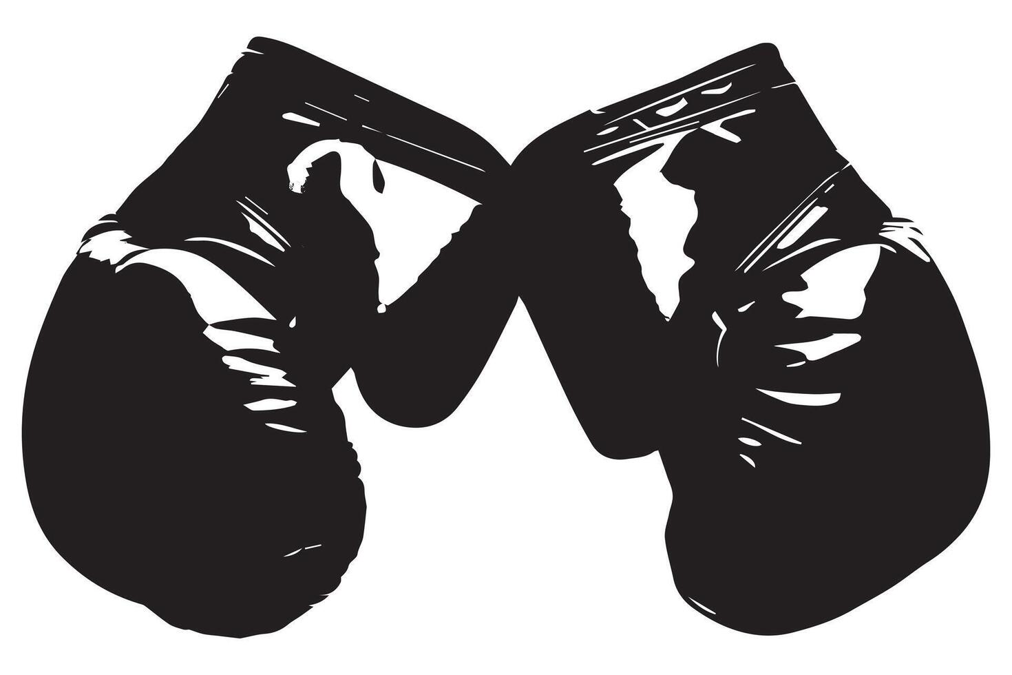 silhouette Boxing Glove vector