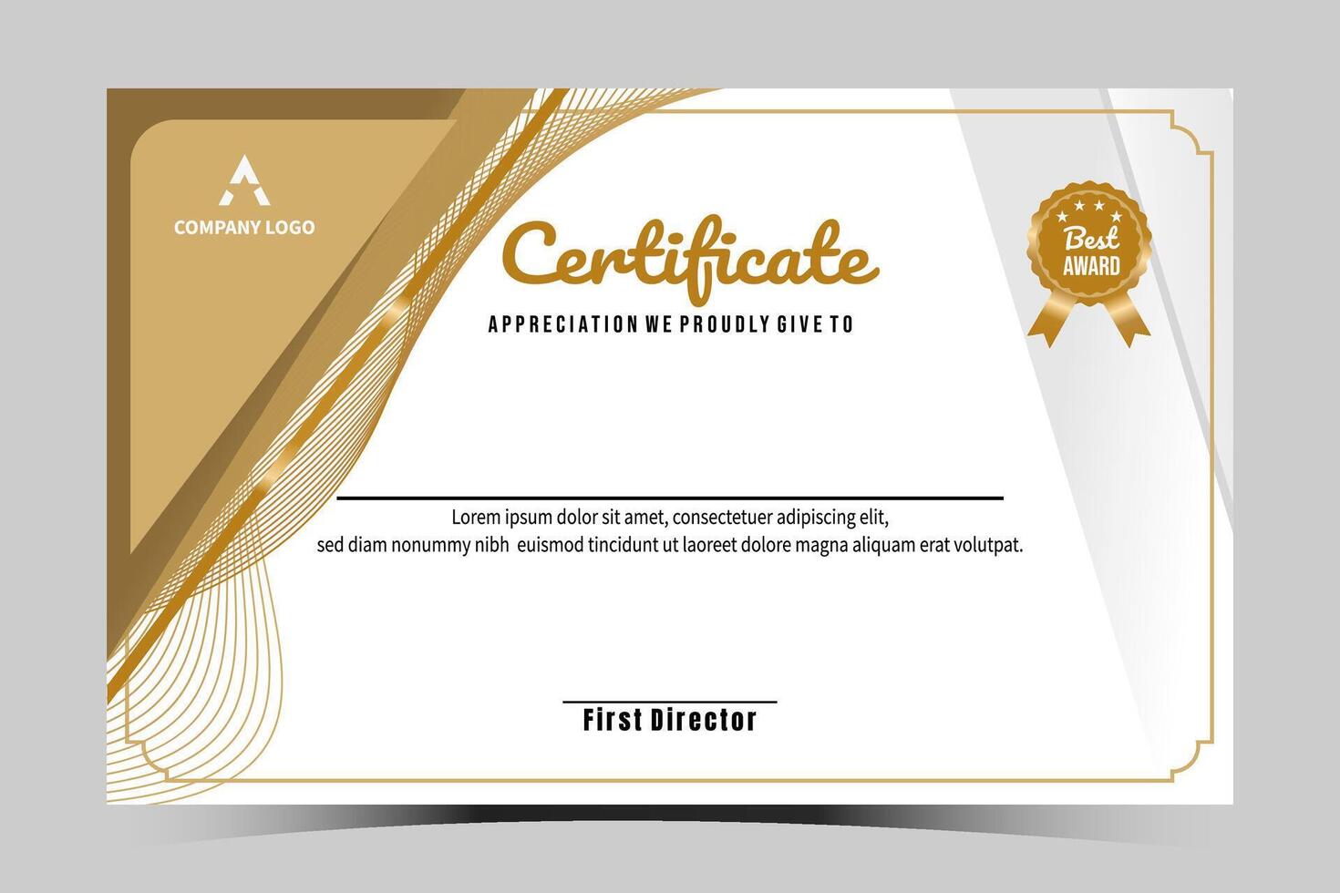 certificado diseño. certificado de reconocimiento. certificado modelo. vector