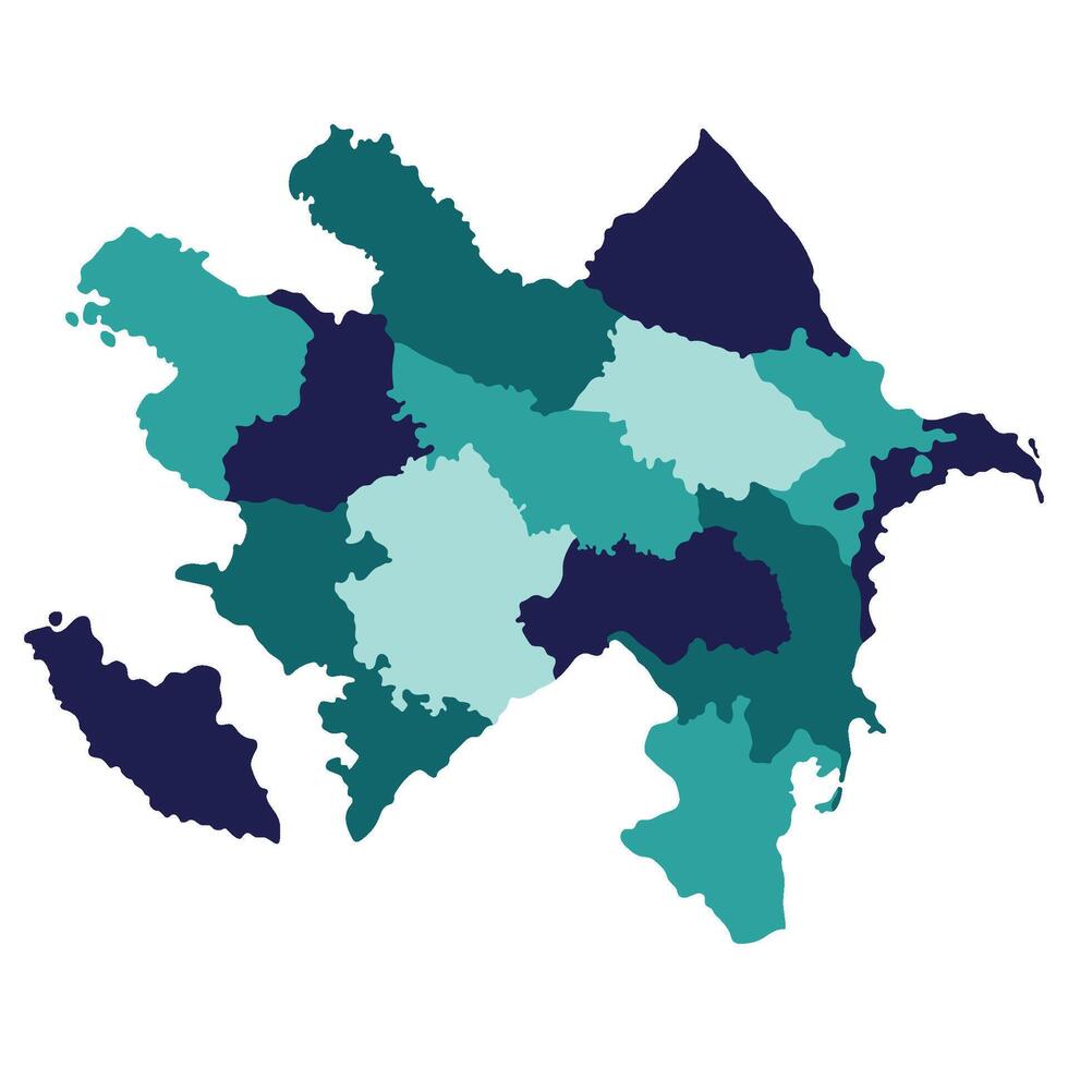 Azerbaijan map. Map of Azerbaijan vector