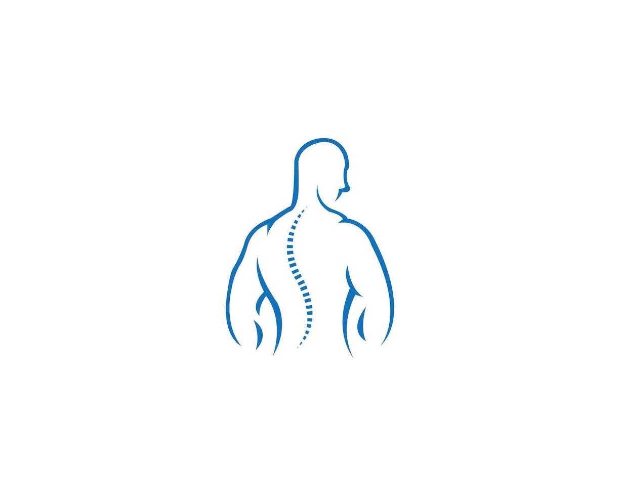 Chiropractic for massage physiotherapy logo icon design template. vector