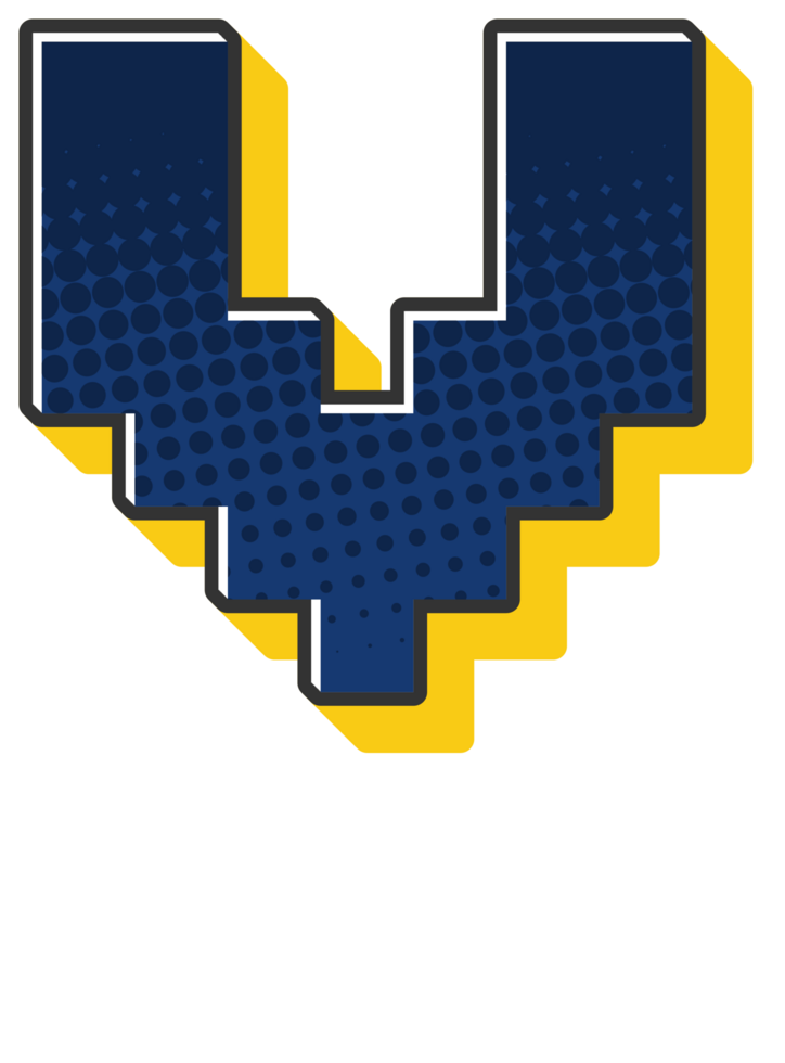 Comic Halftone Alphabet Letter and Number png