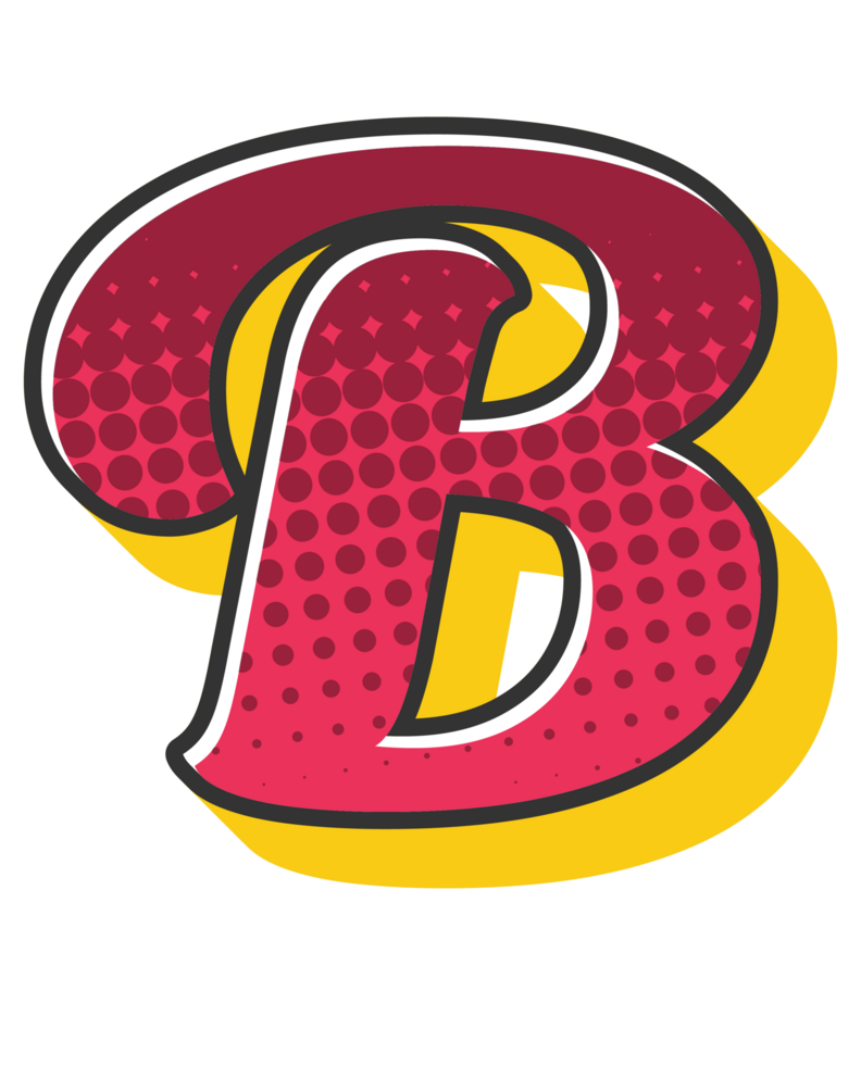 Comic Halftone Alphabet Letter and Number png