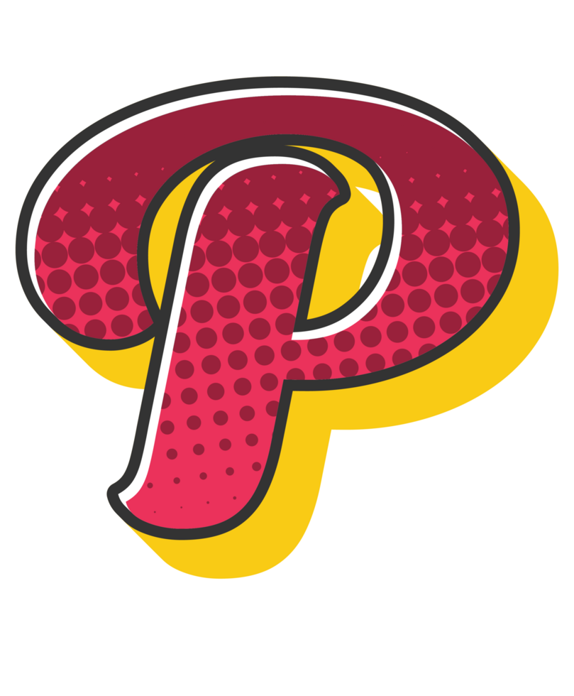 Comic Halftone Alphabet Letter and Number png
