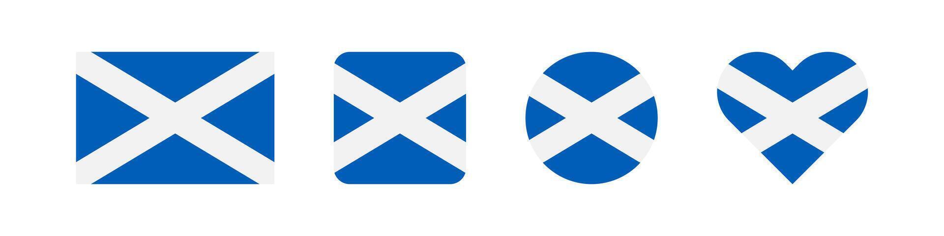 Scotland flag. Britain national country banner. Scottish emblem. vector