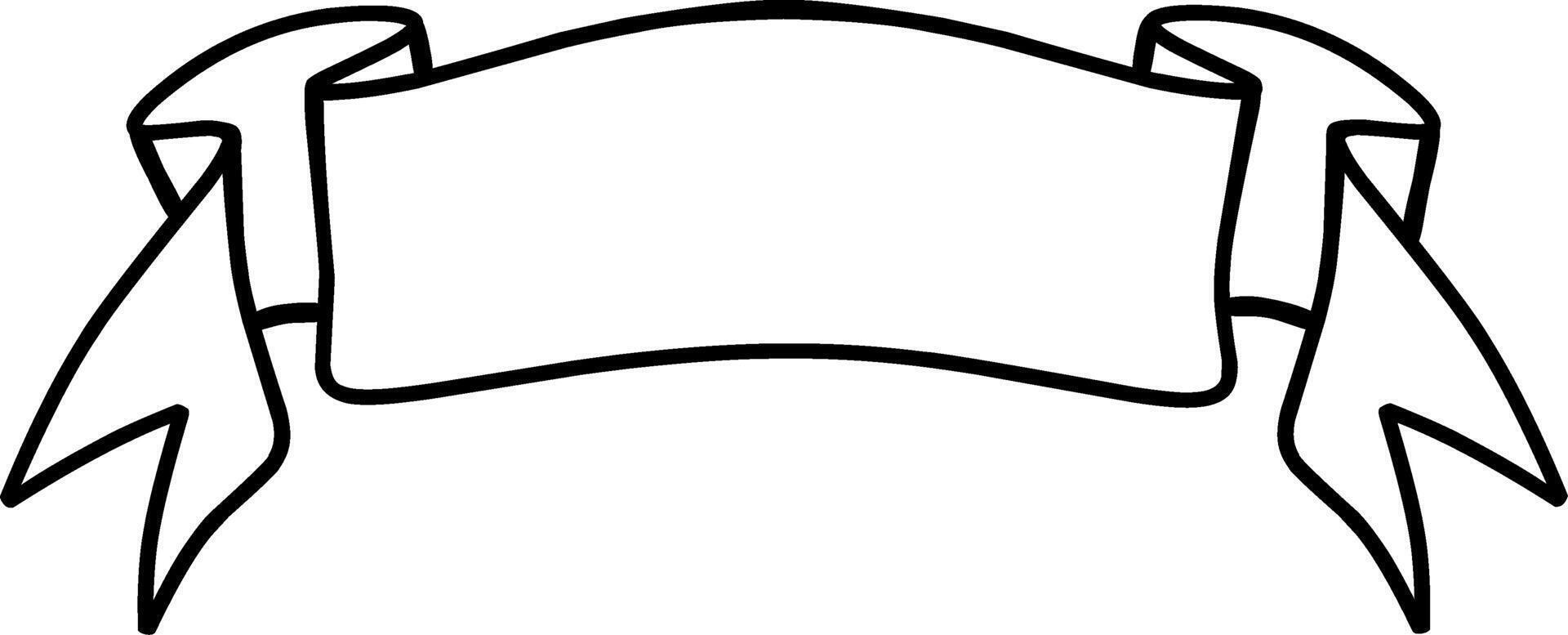 Sketch banner ribbon engraved old labels vector