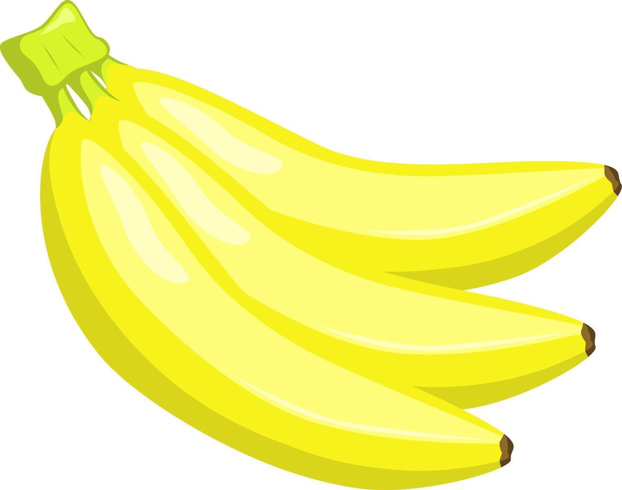 Bananas in flat style. illustration isolated on white background vector