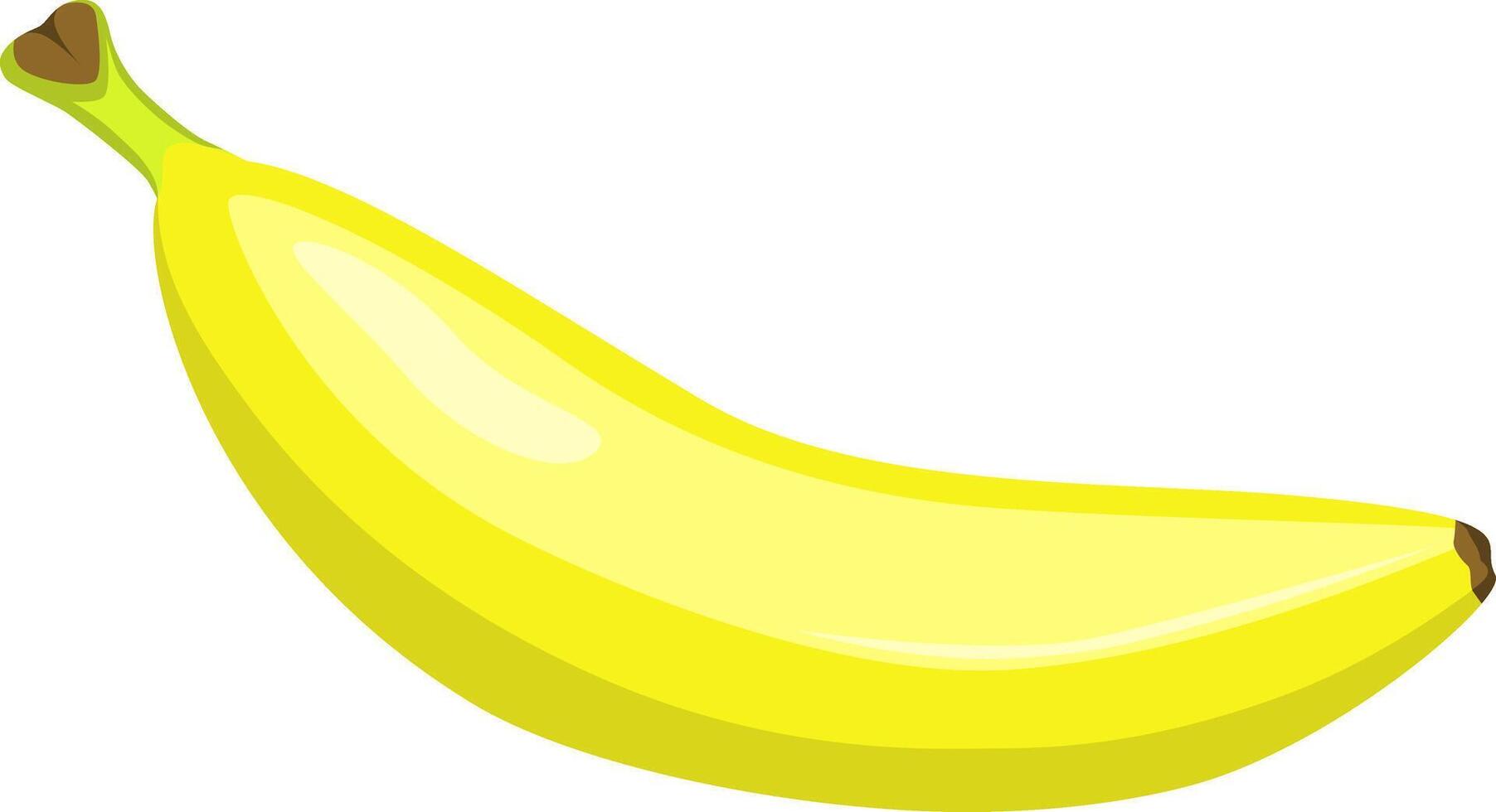 bananas en plano estilo. ilustración aislado en blanco antecedentes vector