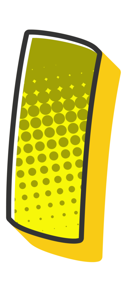 Comic Halftone Alphabet Letter and Number png