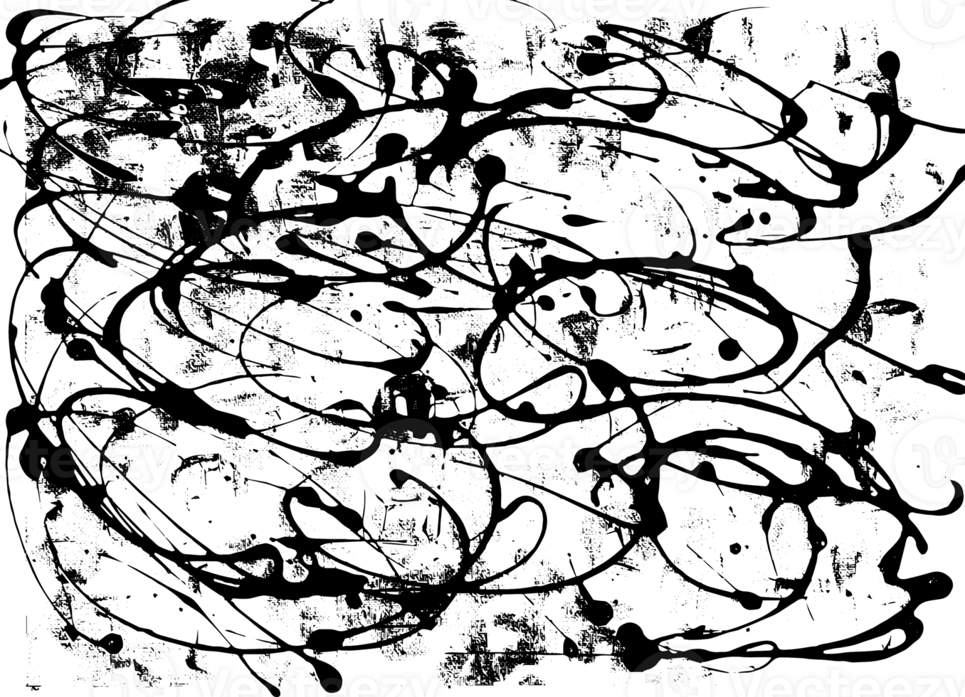 Rustic grunge texture with grain and stains. Abstract noise background. Graphic illustration with transparent background. png