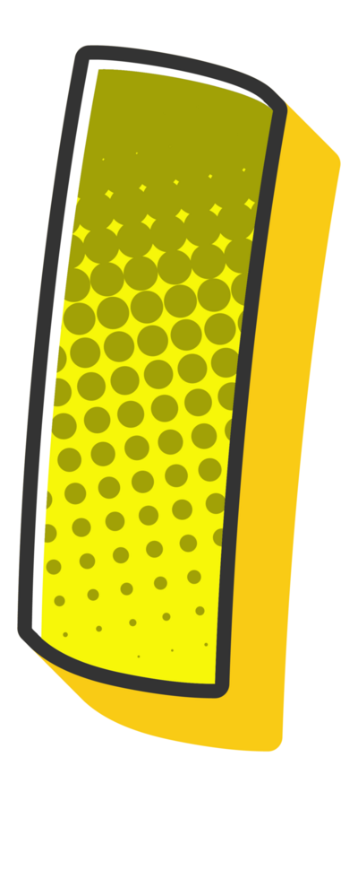 Comic Halftone Alphabet Letter and Number png