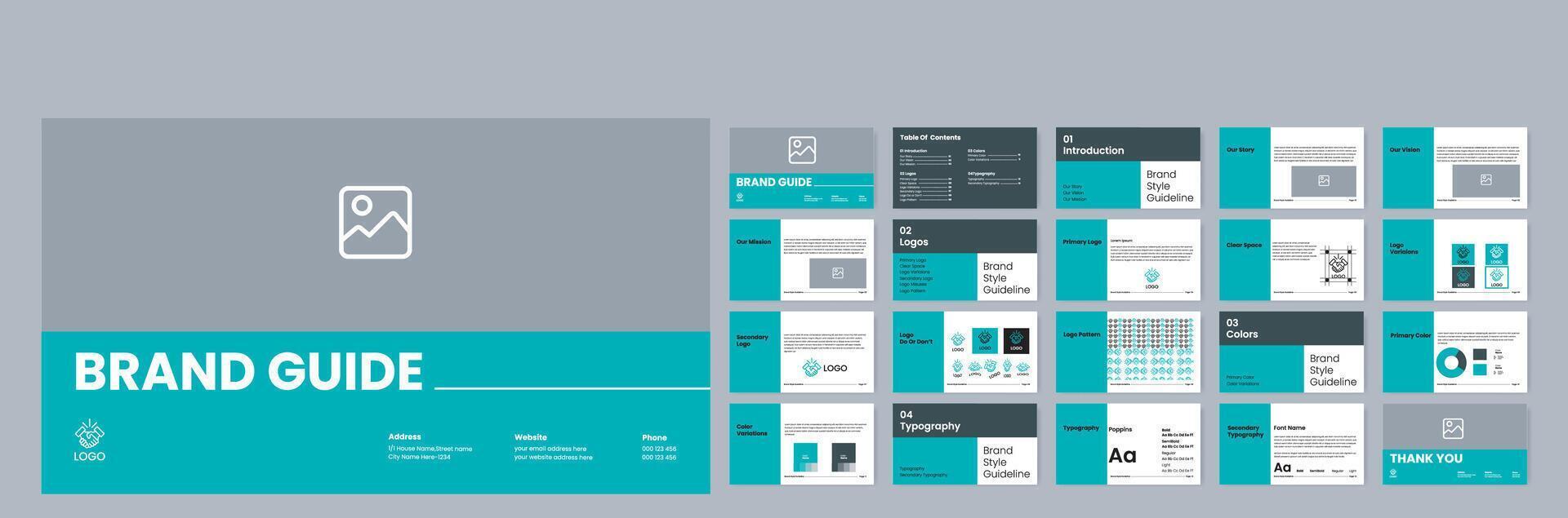 Brand Guidelines Template vector