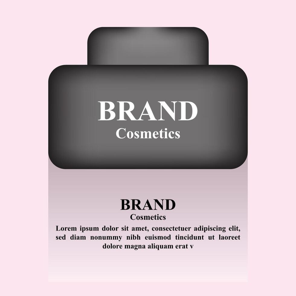 Realistic Cosmetics Bottle Design vector