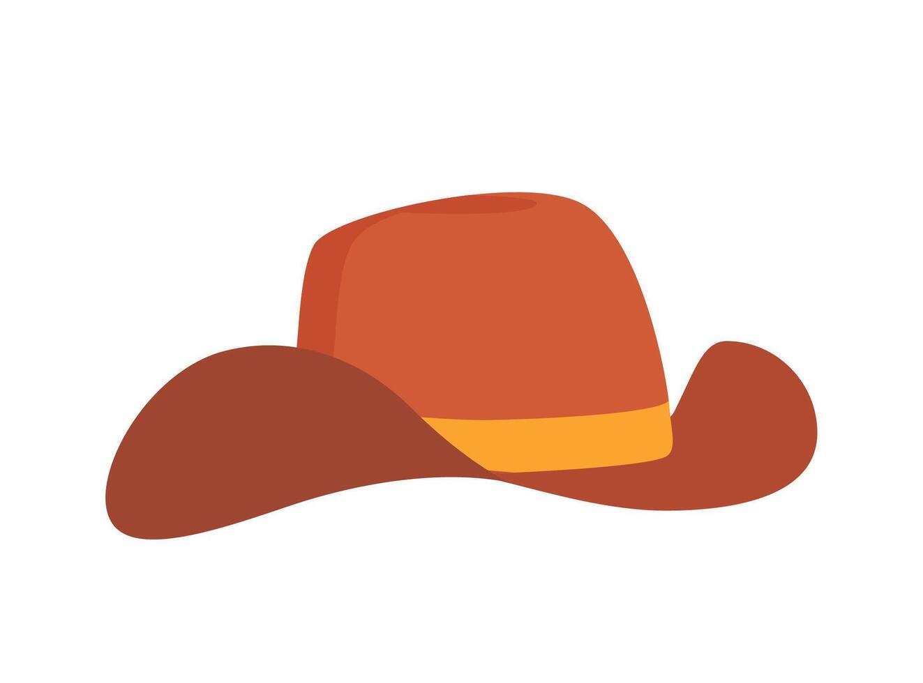 vaquero sombrero. occidental marrón sombrero en Clásico estilo. vector