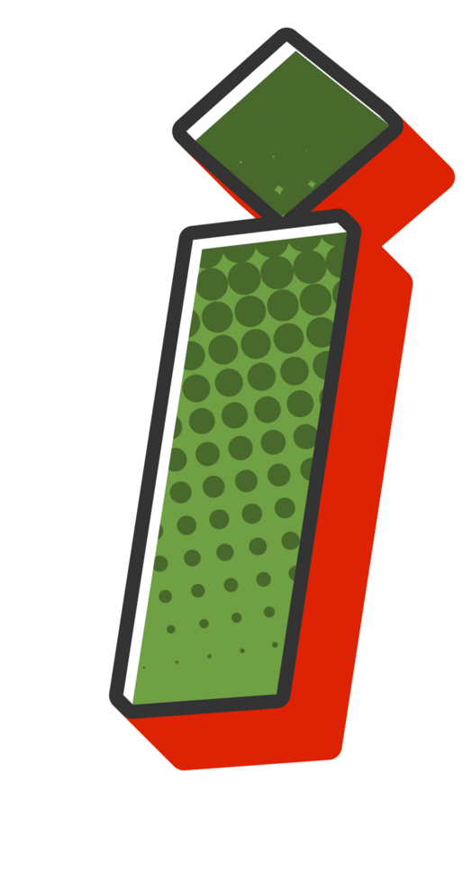 Comic Halftone Alphabet Letter and Number png