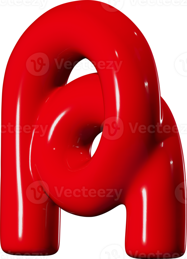 Abstract 3D Element R Shape png