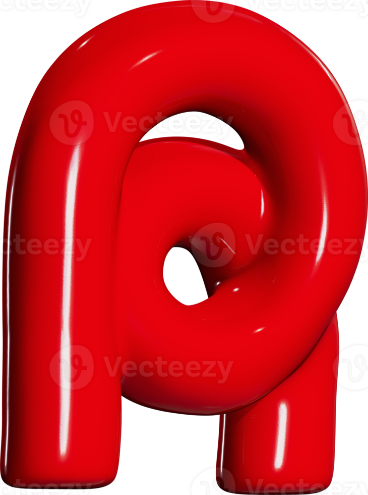 Abstract 3D Element R Shape png