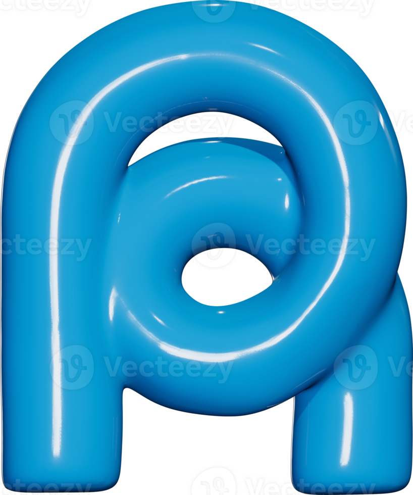 Abstract 3D Element R Shape png