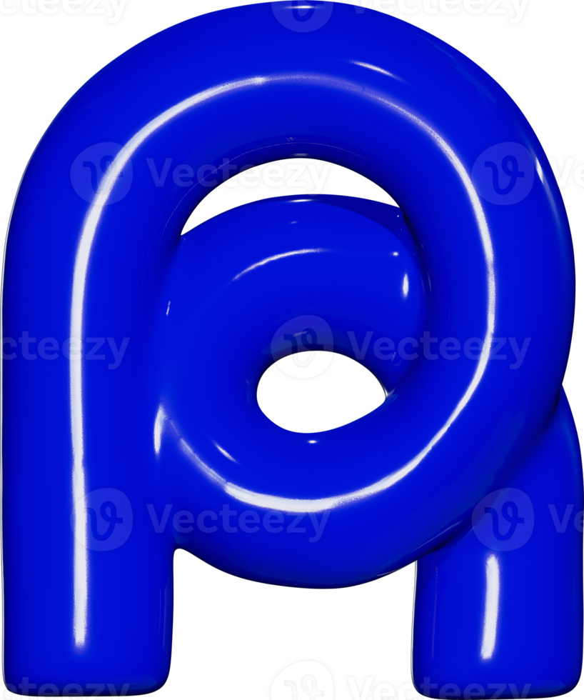 Abstract 3D Element R Shape png