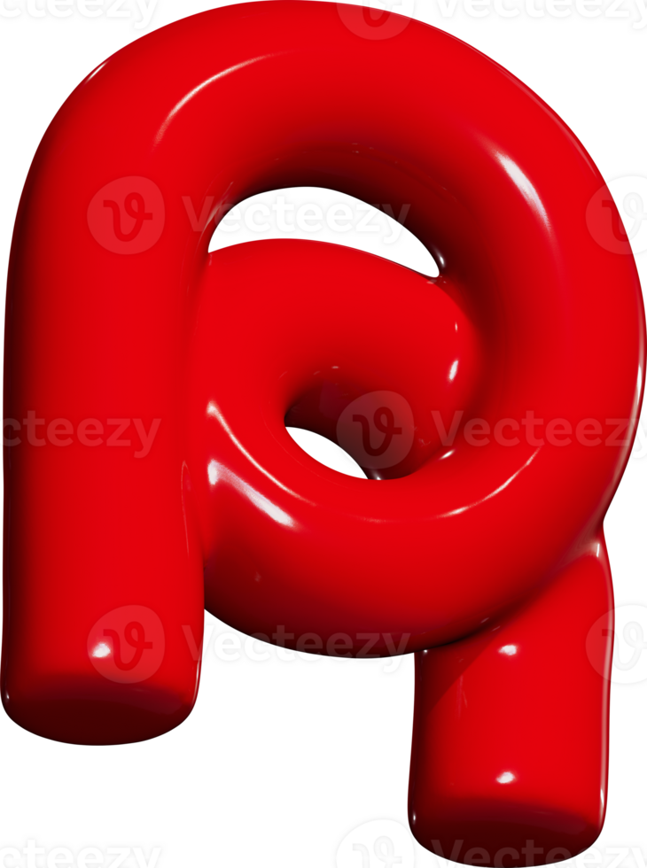 Abstract 3D Element R Shape png