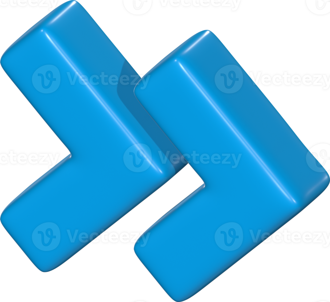 Two Arrows 3D Color png
