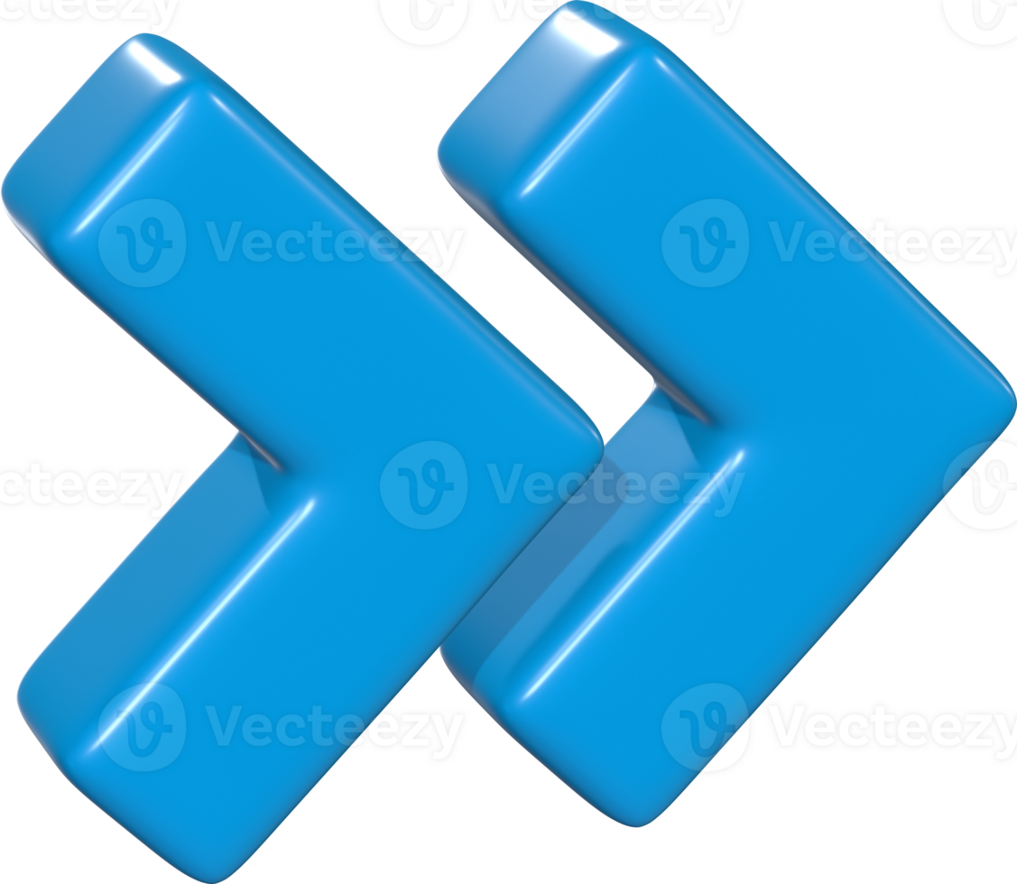 Two Arrows 3D Color png