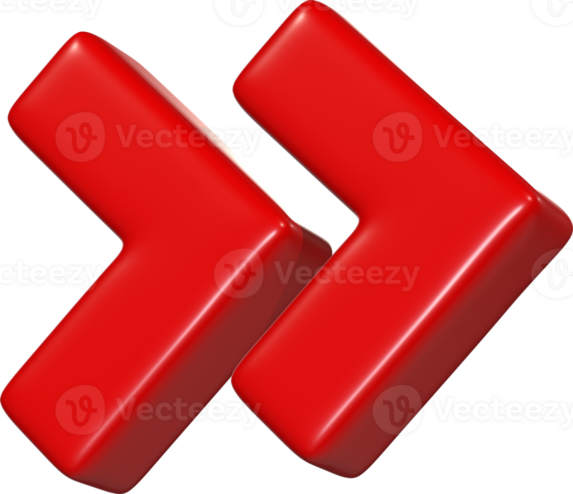 Two Arrows 3D Color png