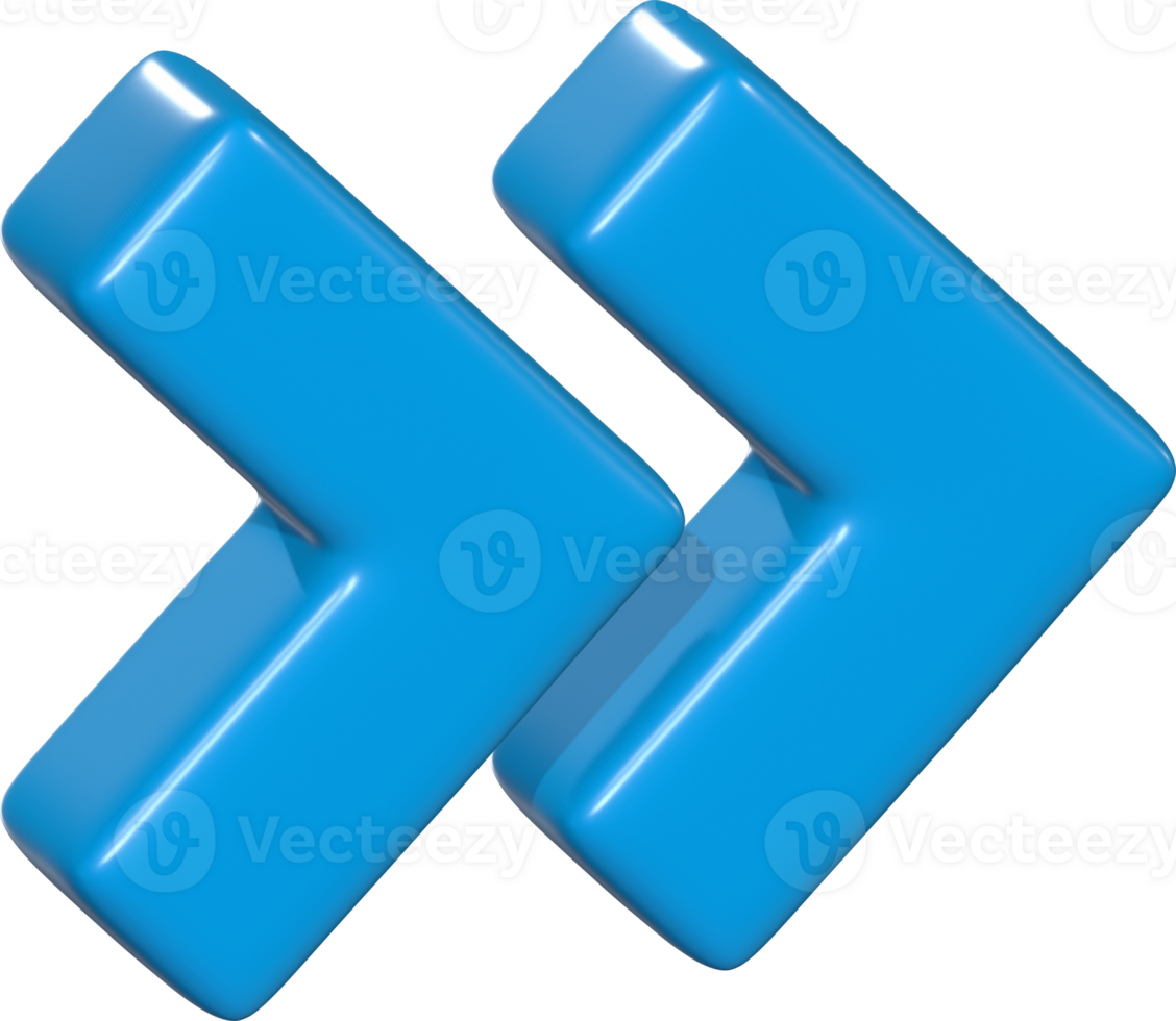Two Arrows 3D Color png