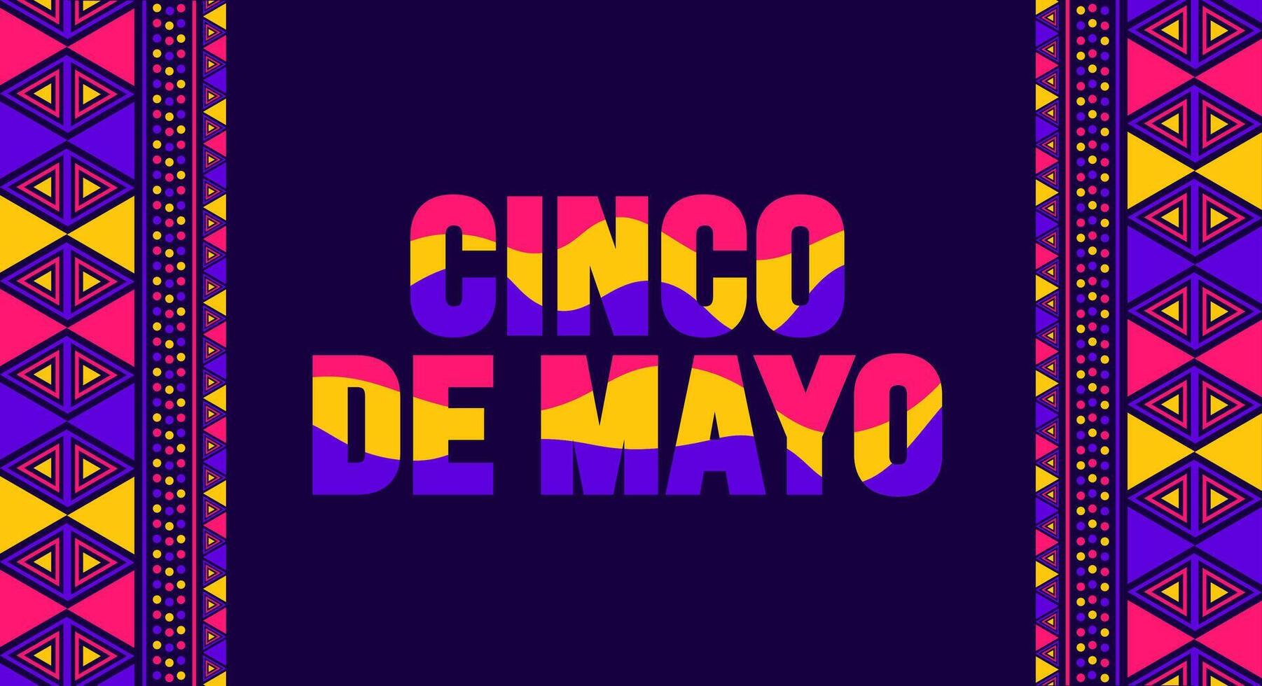 5 May is Cinco De Mayo background template. Holiday concept. use to background, banner, placard, card, and poster design template with text inscription and standard color. illustration. vector