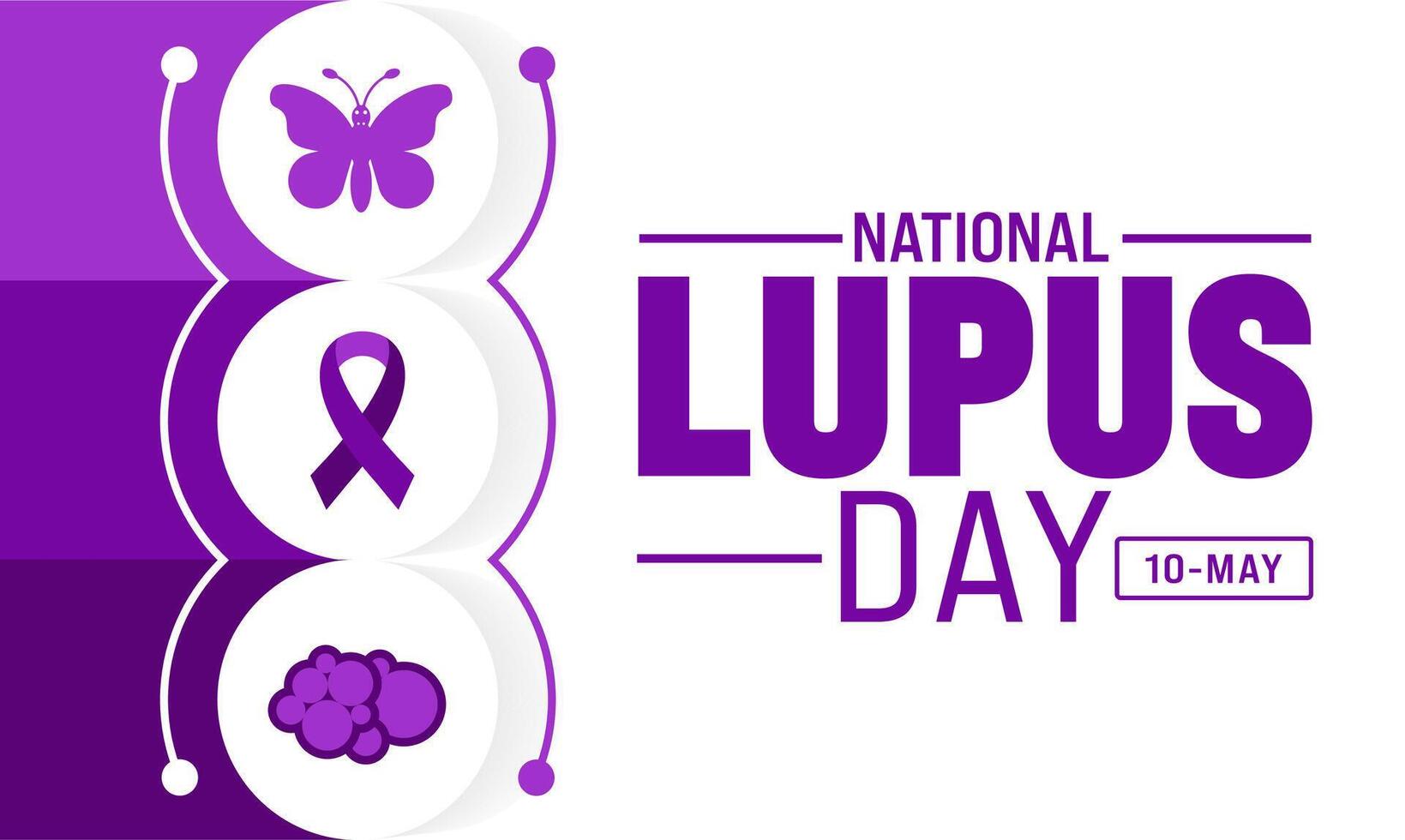 10 may World Lupus Day background template. Holiday concept. use to background, banner, placard, card, and poster design template with text inscription and standard color. vector