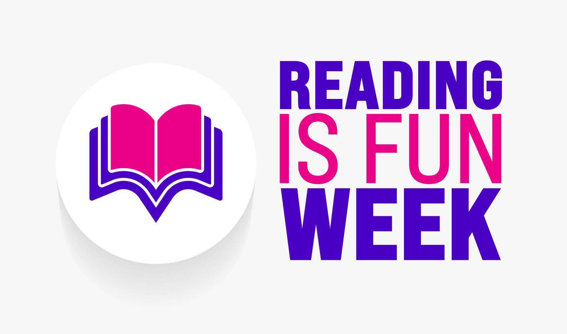 May is Reading is Fun Week background template. Holiday concept. use to