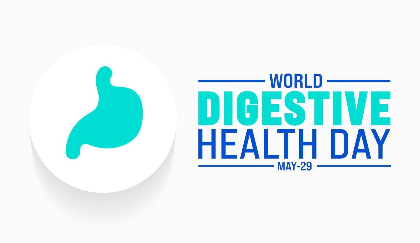 World Digestive Health Day background template. Holiday concept. use to background, banner, placard, card, and poster design template with text inscription and standard color. vector