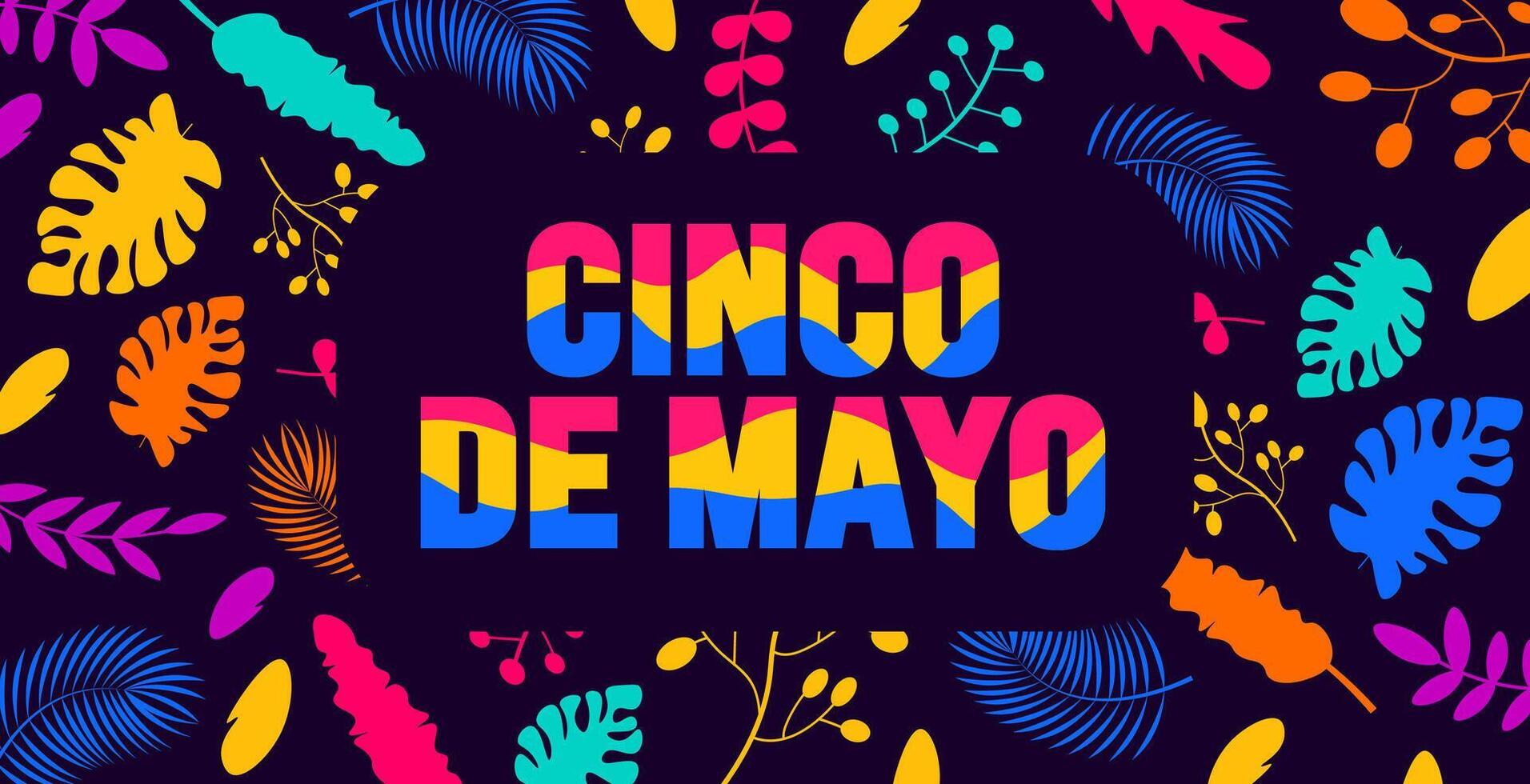 5 May is Cinco De Mayo background template. Holiday concept. use to background, banner, placard, card, and poster design template with text inscription and standard color. illustration. vector