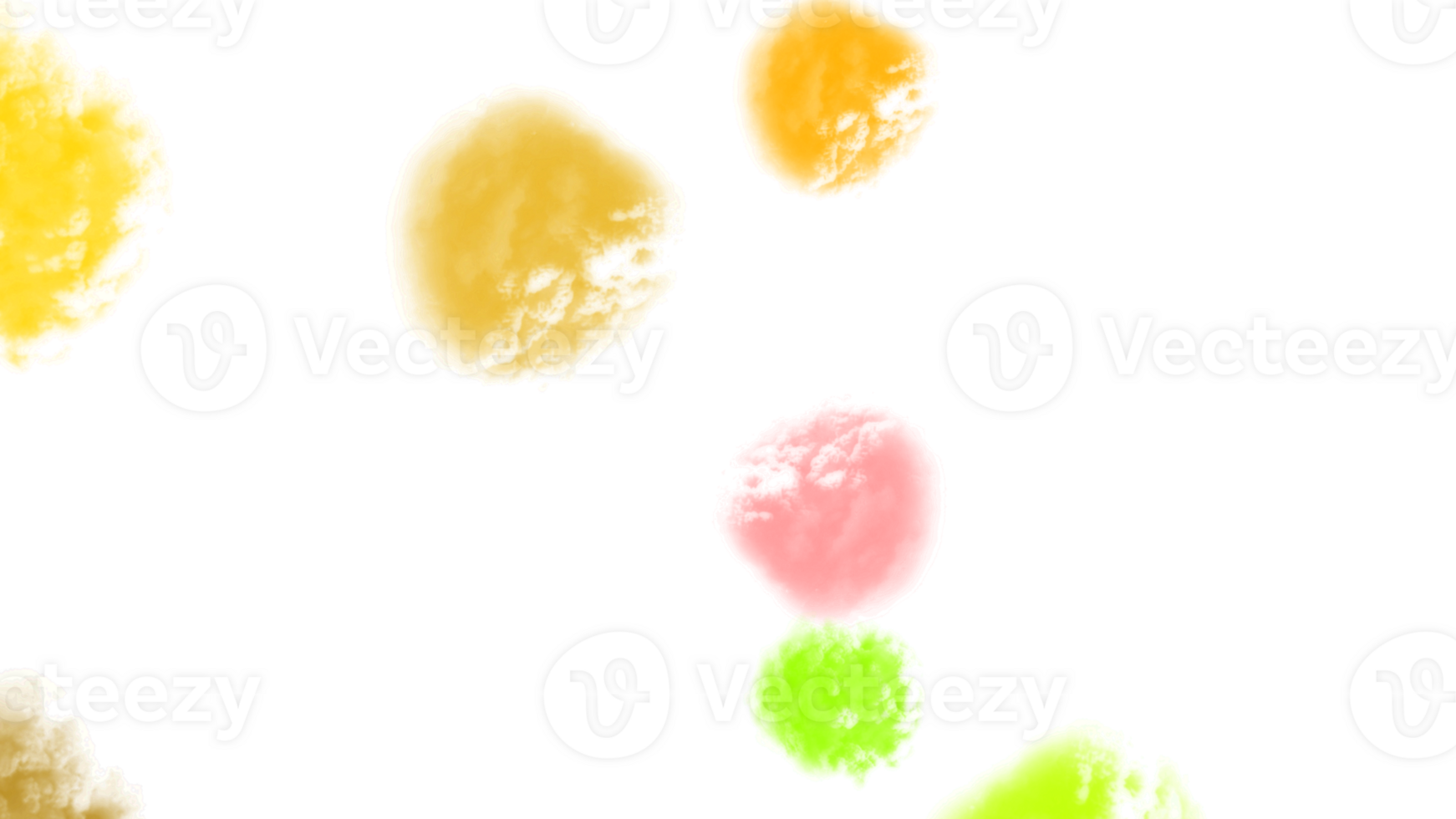 coloré peindre éclaboussures sur transparent Contexte png