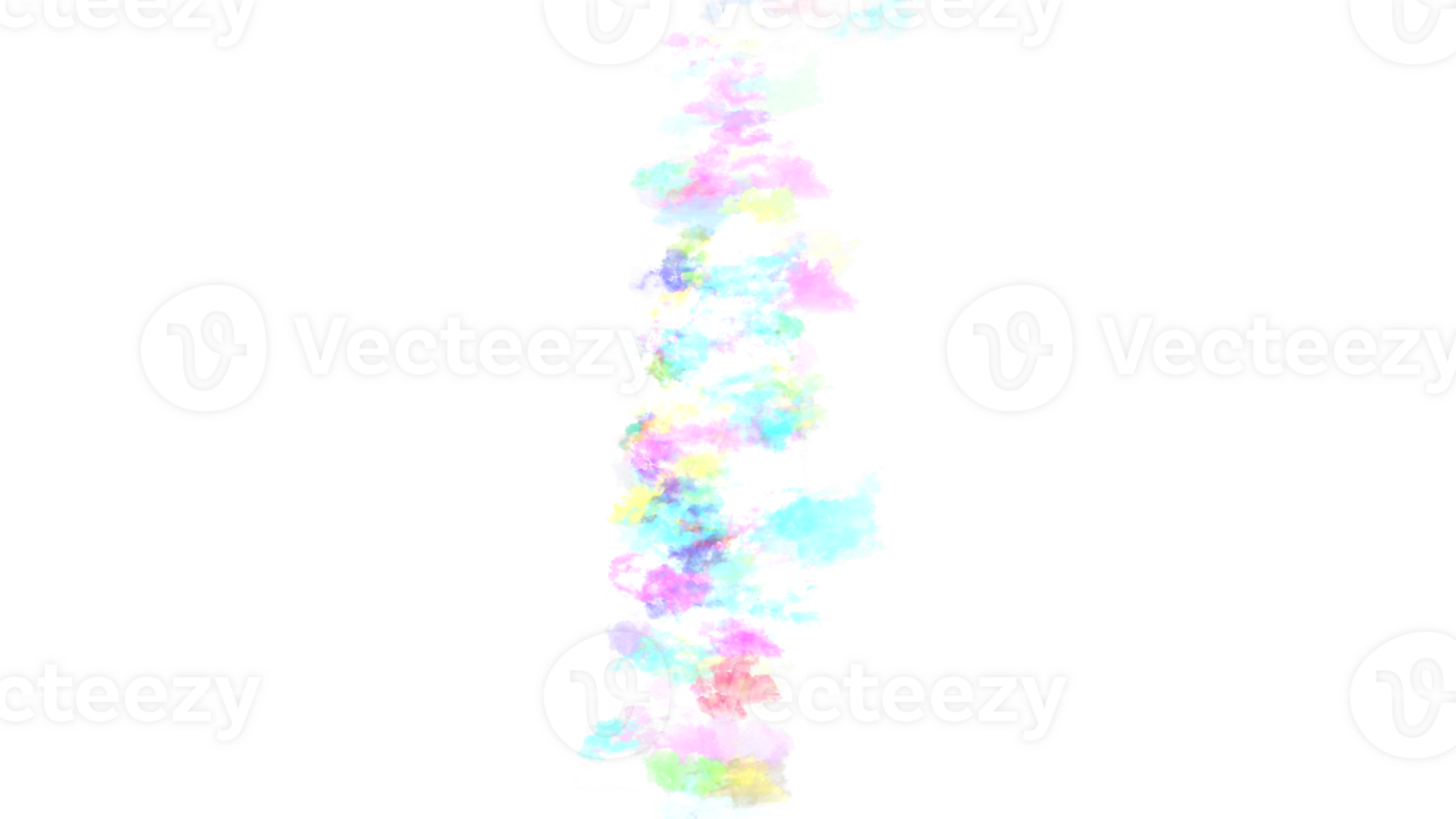 une arc en ciel coloré peindre éclabousser sur une transparent Contexte png