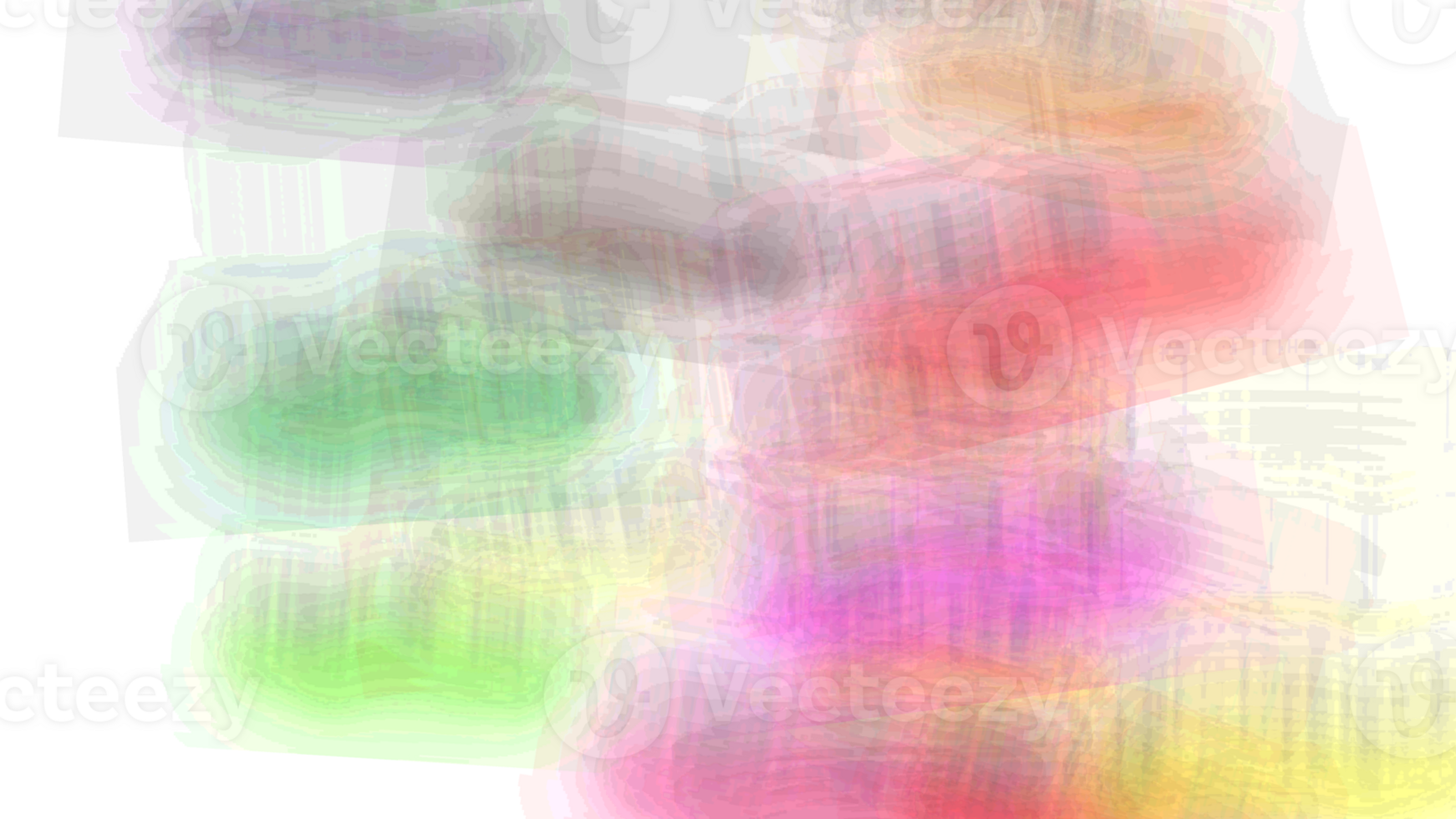 a blurry image of a bunch of colorful objects png