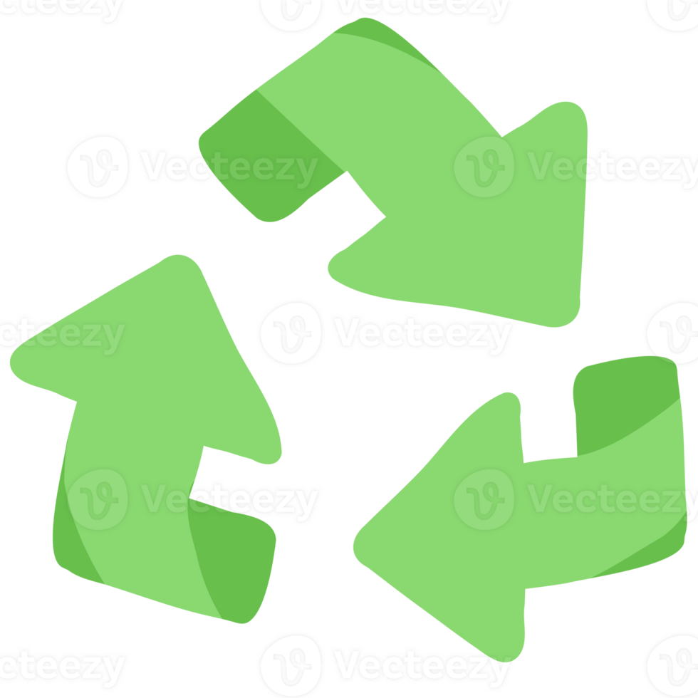 Recycle symbol illustration png